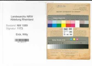 Entnazifizierung Willy Erck , geb. 09.03.1897 (Polizist)