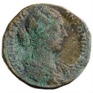 Münze, Sesterz, 164 - 169 n. Chr.