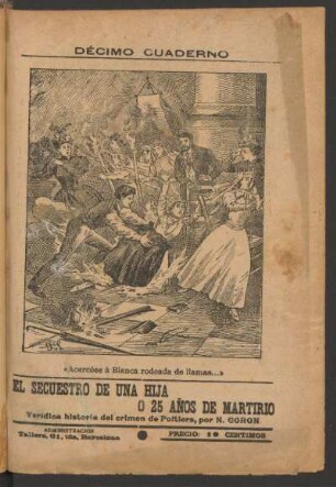 "Acercóse á Blanca rodeada de llamas..." - [Ilustración]