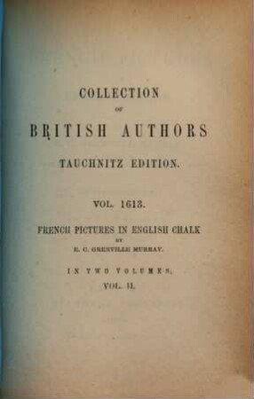 French pictures in English chalk : in 2 vol., 2