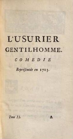 Théatre De Monsieur Le Grand, Comédien Du Roy, 2