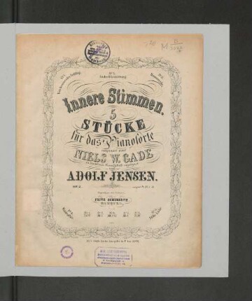Innere Stimmen : 5 Stücke für das Pianoforte ; op. 2