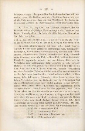 Professor Dr. Sigwart über die Canstatter und Berger Mineralienquellen