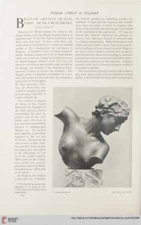 Vol. 55 (1915) = No. 220: Belgian artists in England, 3