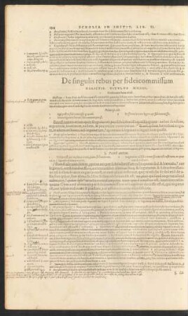 De singulis rebus per fideicommissum Relictis. Titulus XXIIII.