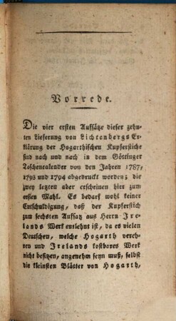 G. C. Lichtenberg's ausführliche Erklärung der Hogarthischen Kupferstiche. 10, Mit Zusätzen nach den Schriften der englischen Erklärer