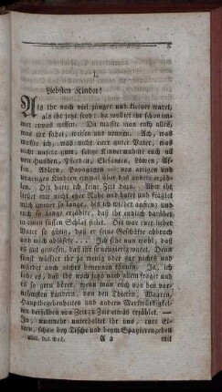 [Erster Religionsunterricht.]