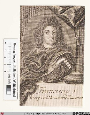 Bildnis Francesco I. (Farnese), Herzog von Parma und Piacenza (reg. 1694-1727)