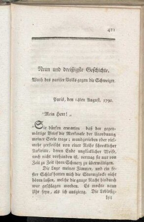 Neun und dreißigste Geschichte - Vierzigste Geschichte
