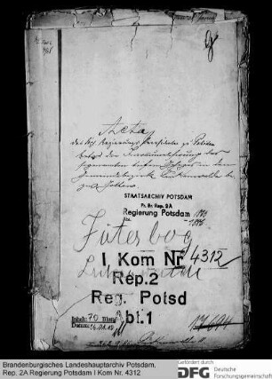 Inkommunalisierung des sogenannten tiefen Geheges in den Gemeindebezirk Luckenwalde bzw. Gottow