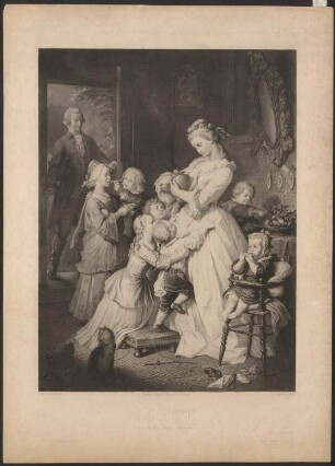 "Lotte. Leiden des jungen Werther’s von Goethe". Werther holt Lotte zum Ball ab