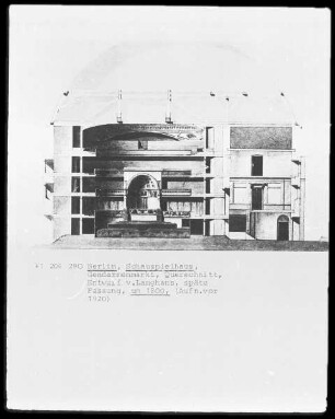 Berlin, Schauspielhaus, Gendarmenmarkt, späte Fassung