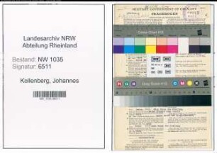 Entnazifizierung Johannes Kollenberg , geb. 22.08.1917 (Maschinist)