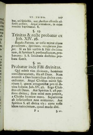§. 20. Probatur inde Filii divinitas.