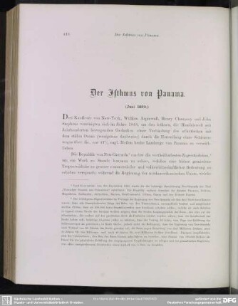 Der Isthmus von Panama