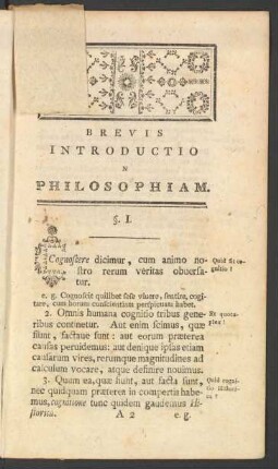 Brevis Introductio in Philosophiam
