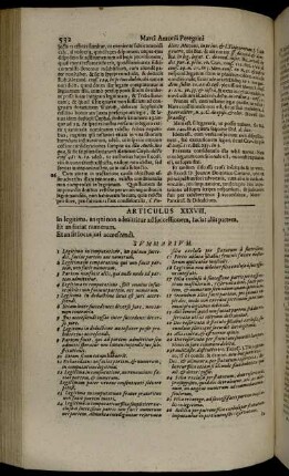 Articulus XXXVIII.