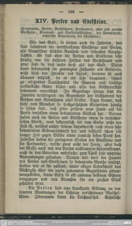 XIV. Perlen und Edelsteine