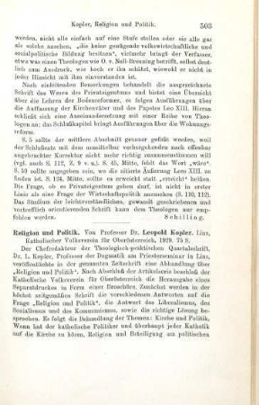 502-503 [Rezension] Pesl, Ludwig D., Kirche und Bodenreform