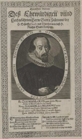 Bildnis des Georgivs Zeaeman