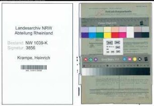 Entnazifizierung Heinrich Krampe , geb. 26.05.1892 (Lehrer)