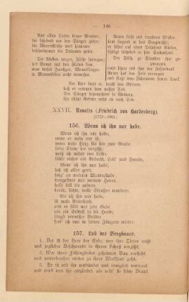 XXVII. Novalis (Friedrich von Hardenberg)