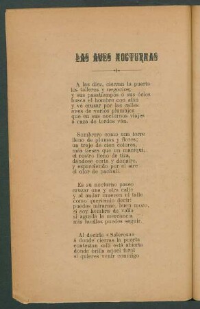 Las aves nocturnas