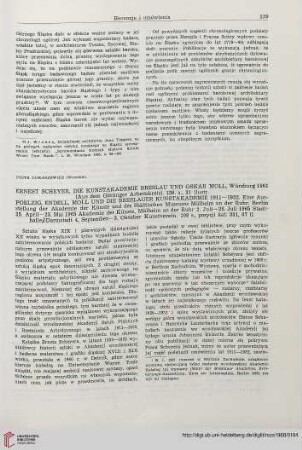 6: Ernest Scheyer, Die Kunstakademie Breslau und Oskar Moll, Würzburg 1961 ...; Poelzig, Endell, Moll und die Breslauer Kunstakademie 1911-1932 [Katalog wystawy], Berlin 1965 ...