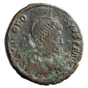 Münze, Aes 2, 9. August 378 - 25. August 383 n. Chr.