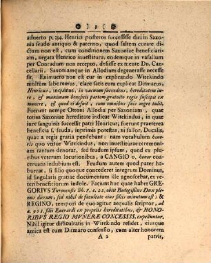 Appendix sive anonymi auctoris de ducatu Saxoniae antiquo observationes nonnullae
