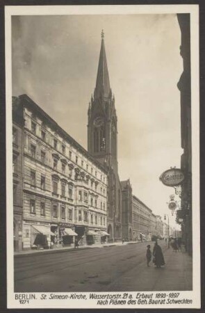 Ansichtskarte "St. Simeon-Kirche, Wassertorstr. 21 a"