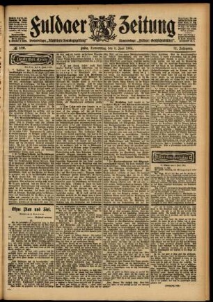 Ausgabe vom Donnerstag, den 09. Juni 1904.