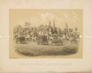 Schloss Grignon als Artillerie-Quartier - aus "Erinnerungsblätter 1870/1871"
