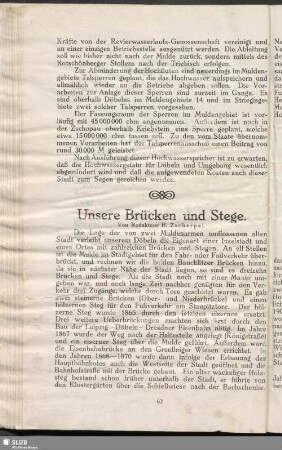 Unsere Brücken und Stege