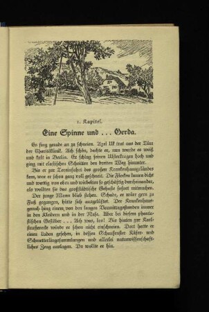 1. Kapitel. Eine Spinne und ... Gerda.