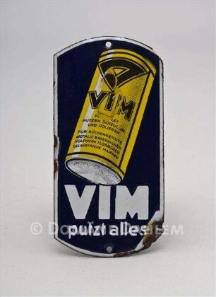 Reklameschild "Vim"