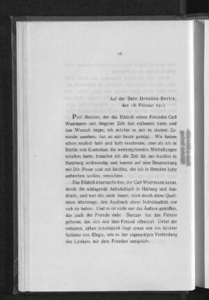 Auf der Bahn Dresden-Berlin, den 18. Februar 1912