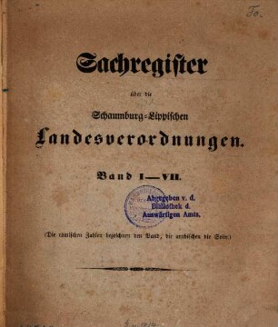 Schaumburg-Lippische Landesverordnungen. 7,a, [7,a]. 1855