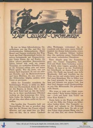 Der Teufels-Trommler.