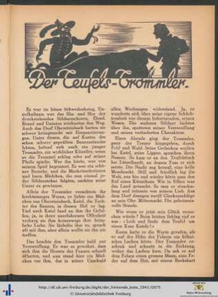 Der Teufels-Trommler.