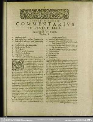 [Digestorum Seu Pandectarum Pars I] [Liber I - Liber IV]