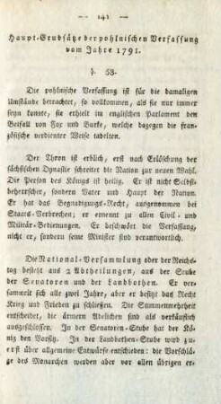 Haupt-Grundsätze der pohlnischen Verfassung vom Jahre 1791