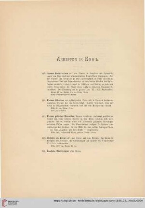 Arbeiten in Email (Nr. 317 - 326)