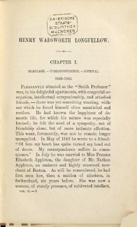 Life of Henry Wadsworth Longfellow : with extracts from his journals and correspondence, 2