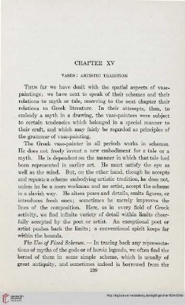 Chapter XV: Vases: Artistic tradition