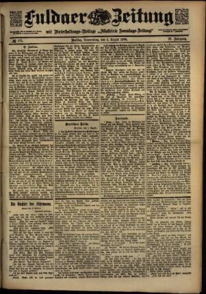 Ausgabe vom Donnerstag, den 02. August 1900.