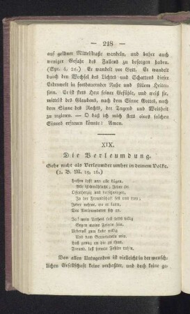 XIX. Die Verleumdung.