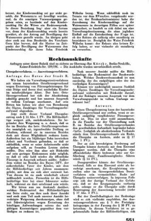 Rechtsauskünfte