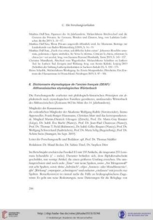 6. Altfranzösisches etymologisches Wörterbuch (DEAF)