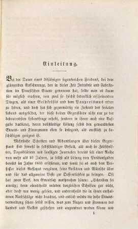Die Geldkrisis und der Pauperismus, verbunden mit der Bankfrage und Bankreform im Preußischen Staate : zum Besten d. Vereins z. Versorgung u. z. Brodbäckerei f. d. Armen auf Kosten d. Verf. aus d. Janus H. 14 - 20 pro 1847 abgedr. u. hrsg.